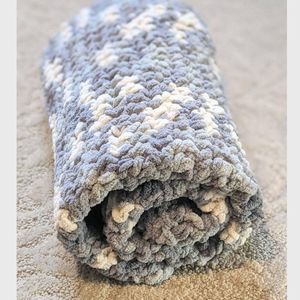 Cozy Chenille Baby Blanket Handmade